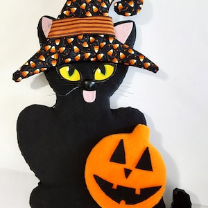 Halloween Cat wreath attachment, spiders, pumpkins, centerpiece attachment, wall hanging, swag attachment, farmhouse designGreat Gift