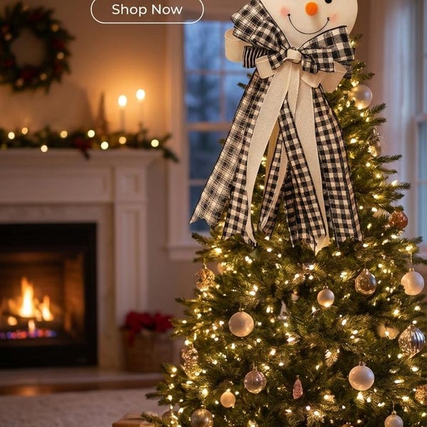 Best seller snowman christmas tree topper: whimsical holiday charm, great gift