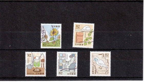 Japanese Letter Writing Day Stamps 2019 Set. Japan 5 