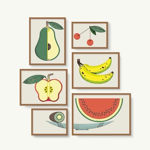 Láminas frutas y frutero, láminas cocina, láminas comedor, estilo nórdico. Cuadros para la cocina y el comedor. Decoración de cocina.