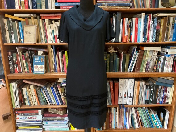 1960s Leslie Fay Linen Dress - M
