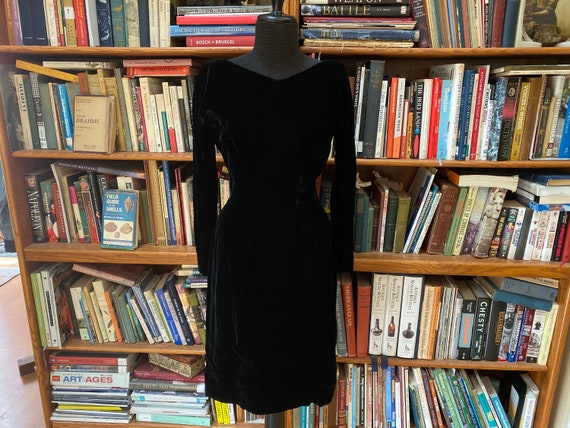 1960s Gigi Young Velvet Wiggle Dress - S