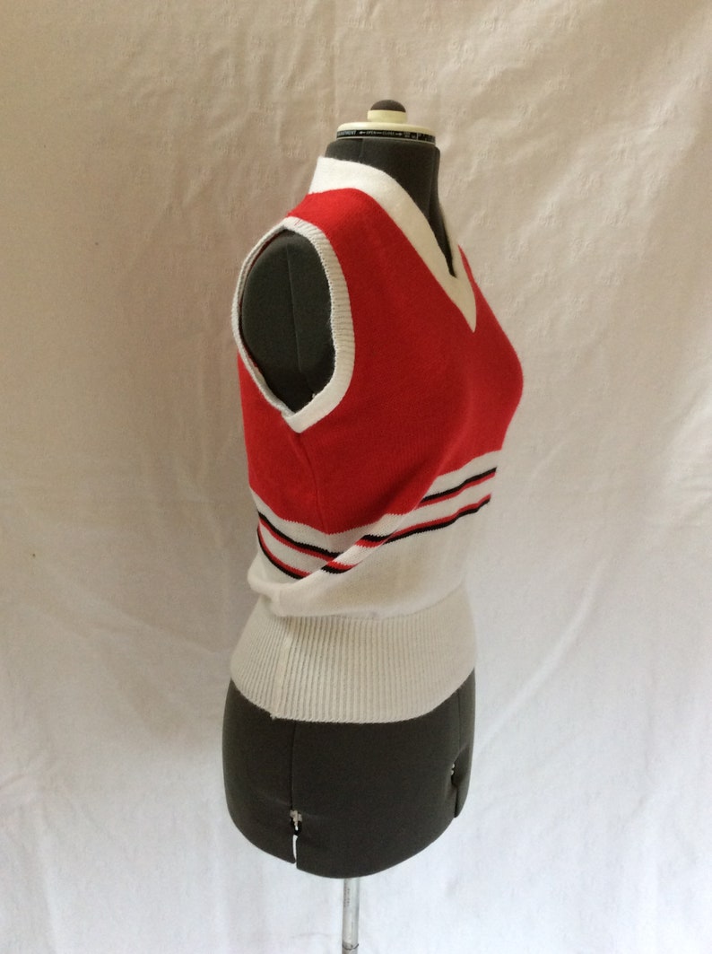 1980s Cheerleading Sweater Vest
