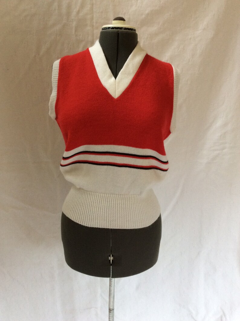 1980s Cheerleading Sweater Vest