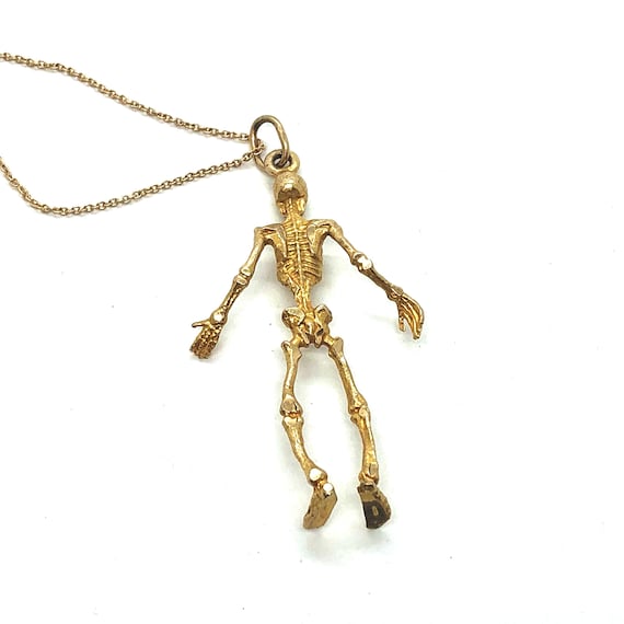 10KT Yellow Gold Skeleton Pendant