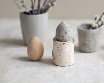 Easter Egg Cup, Personalized Easter Gift, Rustic Easter Table Decor