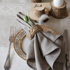 Anelli per tovaglioli in legno, Pasqua rustica, decorazioni per tavoli da matrimonio, porta tovaglioli