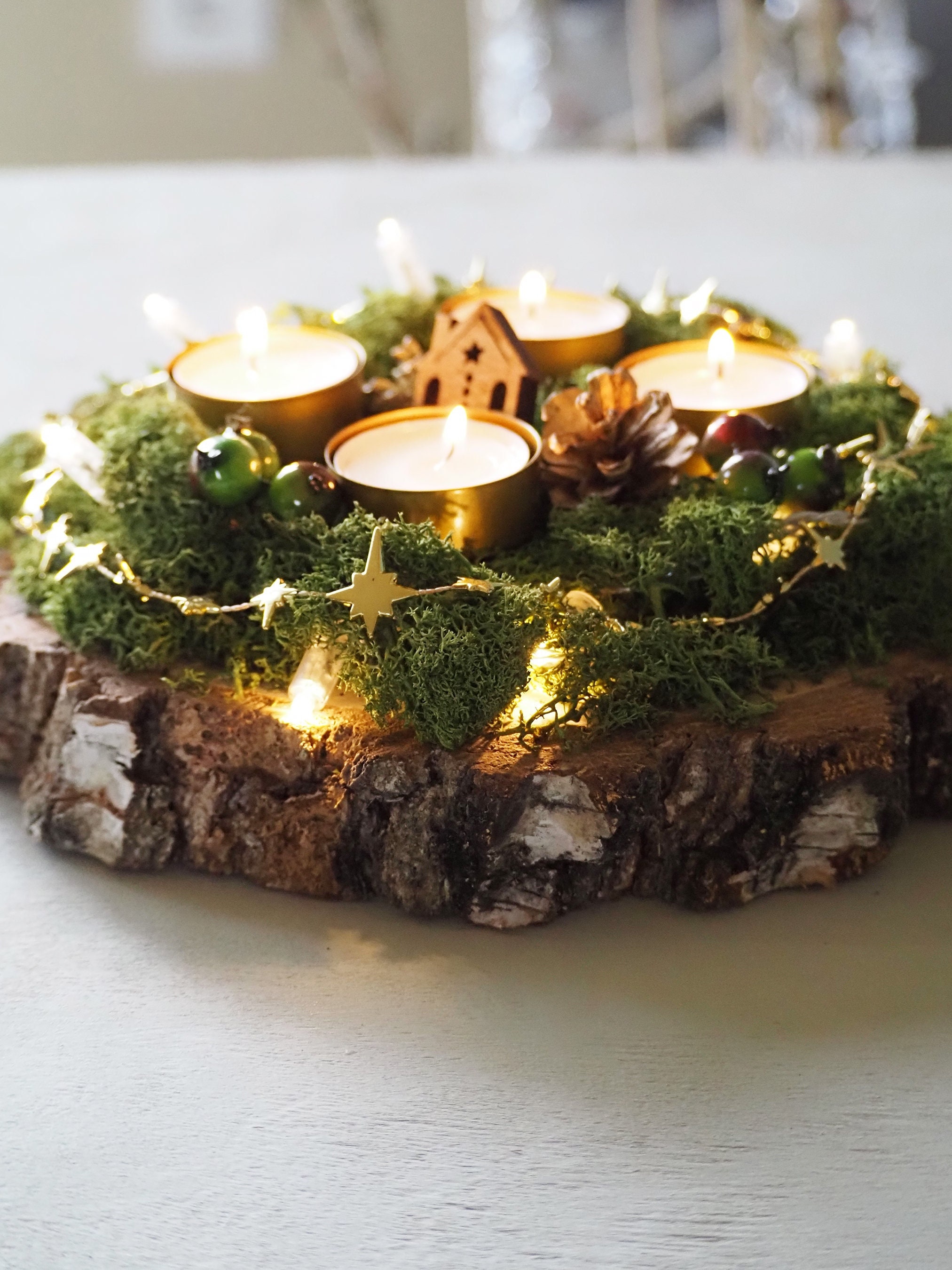 Adventskranz - Etsy | Kerzenständer