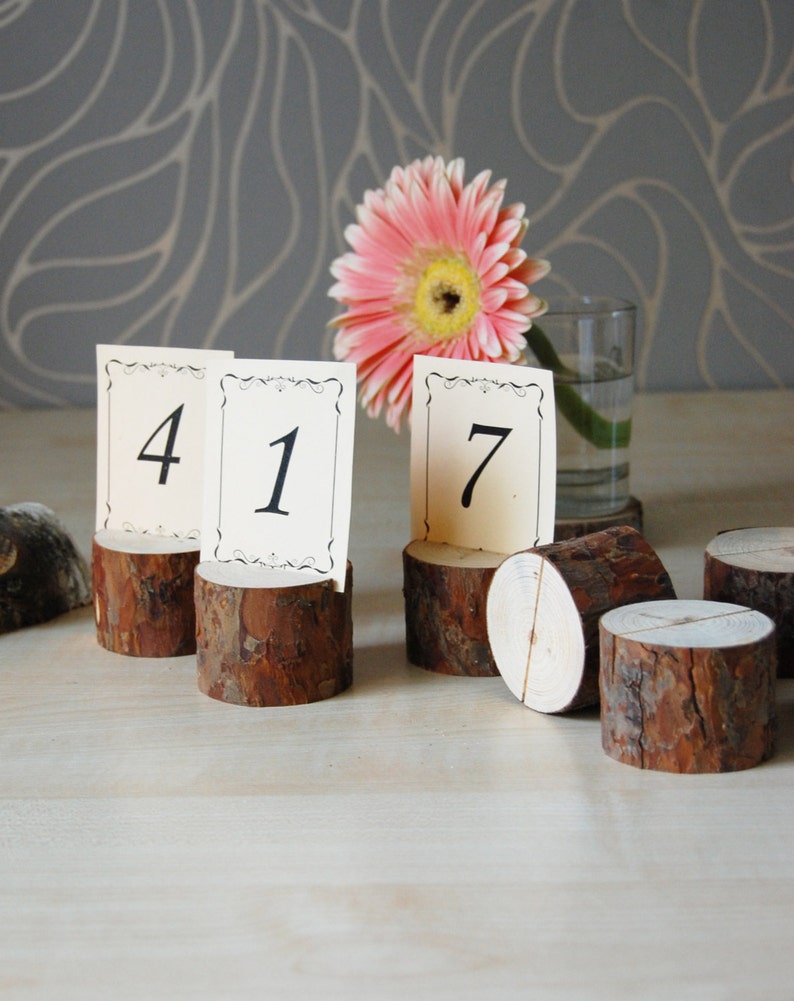 Place Card Holders Pine Branch Name Card Holders Rustic Etsy