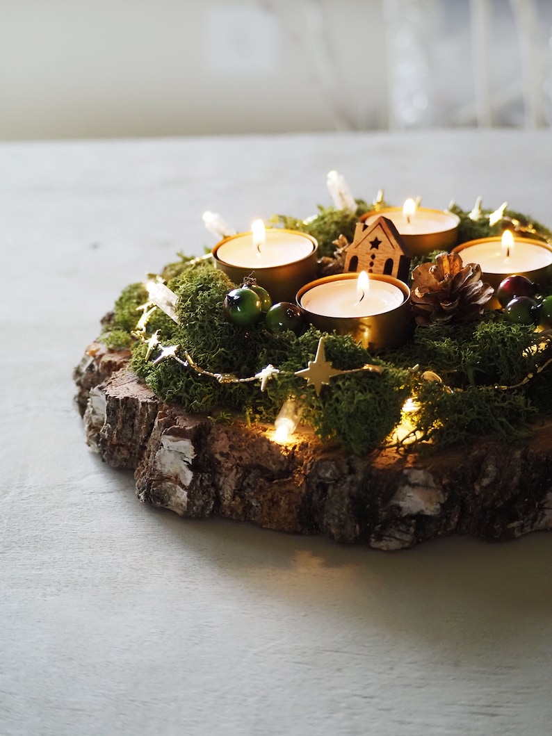 Advent Wreath DIY Stand Advent Candle Holder Rustic Etsy