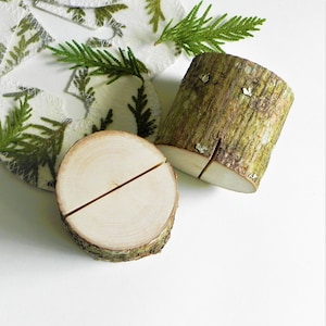 10 Rustic Table Number Holders, Photo Postcard Holders, Greenery Wedding Table Centerpiece, Table Decor
