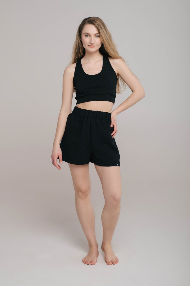 Organic Cotton Shorts / BLACK image 1