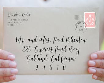 envelope template envelope address