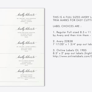 Wrap Around Address Labels Printable Wraparound Labels, Studio Nellcote Design WA_13 - Etsy