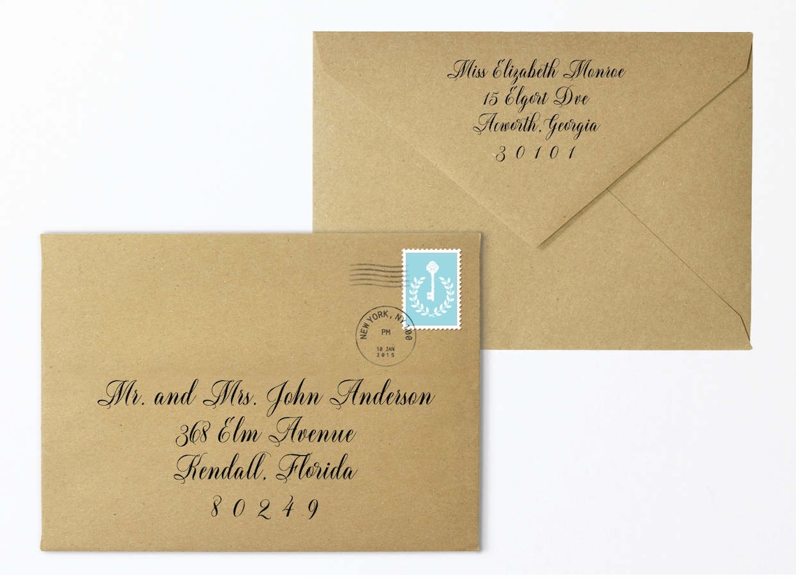 Envelope Template-printable-wedding Envelope-wedding | Etsy