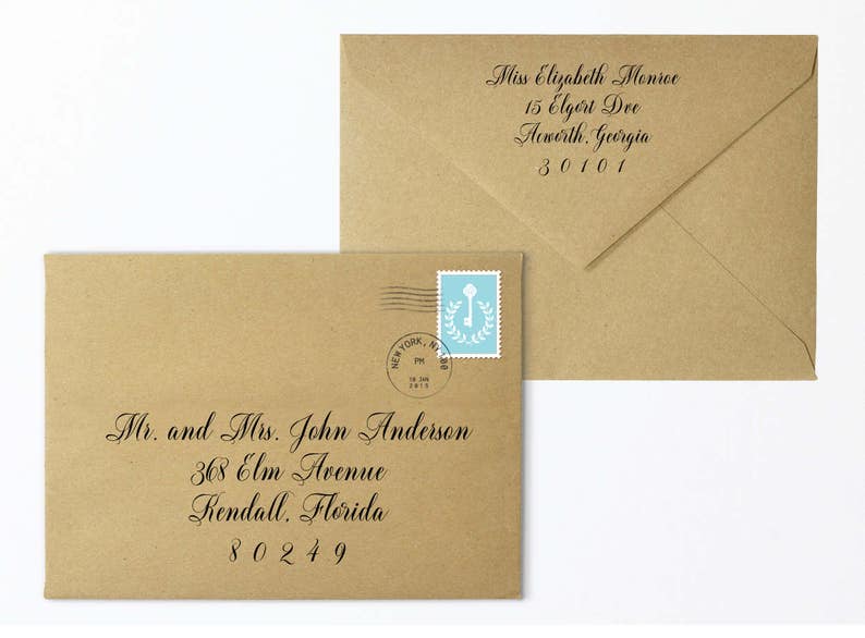 Envelope Template-printable-wedding Envelope-wedding | Etsy