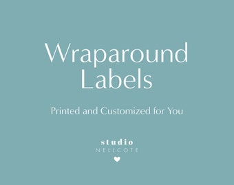 Printed Wraparound Address Labels, Print and Ship Wedding Addressing, I do all the work, Printed Recipient and Return Labels, Pop-out Labels