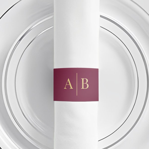 Custom Napkin Ring Etsy