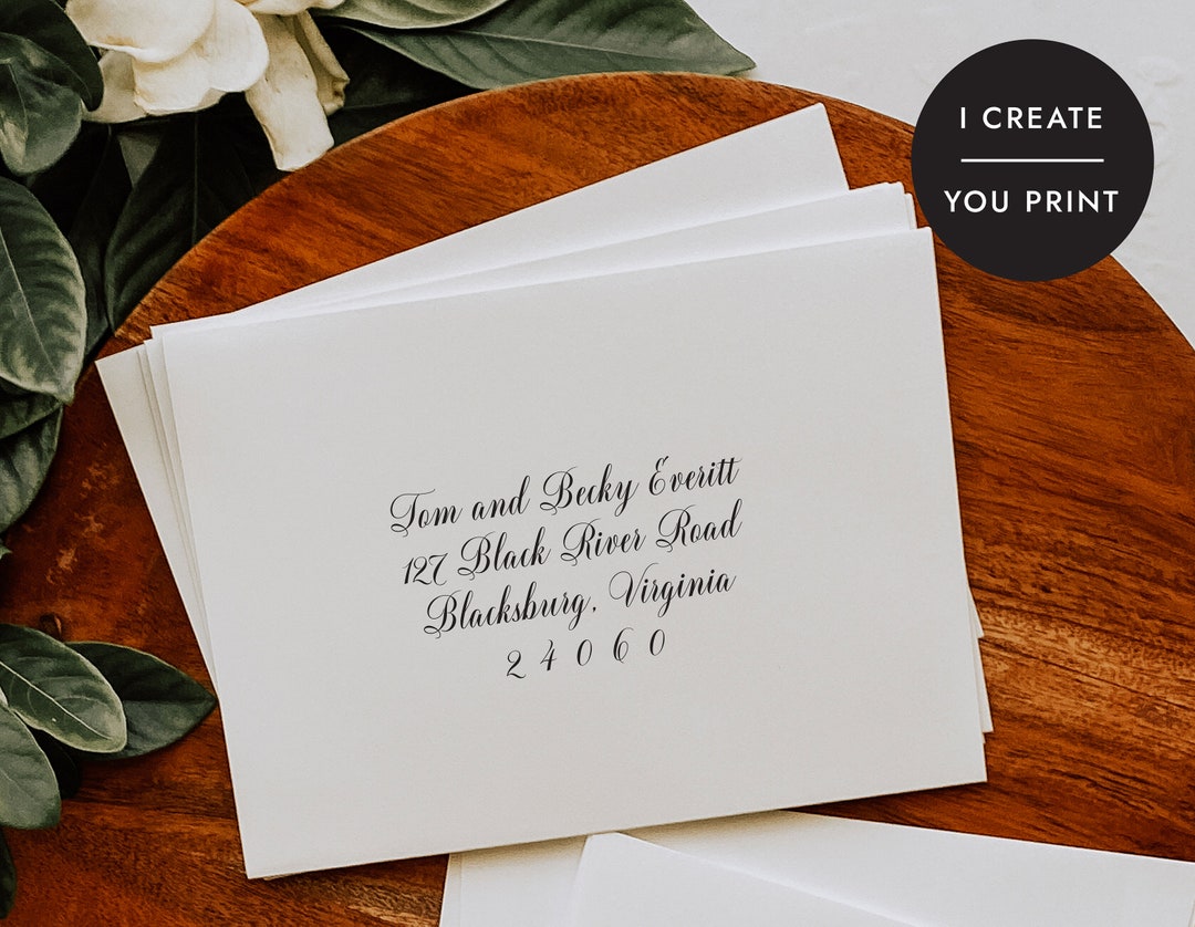 Envelope Template-printable-wedding Envelope-wedding Template-printable ...