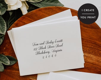 Envelope Template-Printable-Wedding Envelope-Wedding Template-Printable Custom Envelopes-Calligraphy Template-Envelope Template-SND_3A