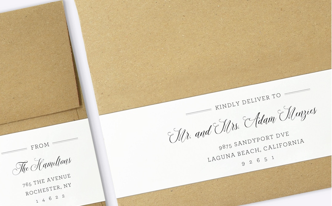 Wrap Around Labels Printable Address Labels Wedding Templates Wedding Envelopes Printable ...