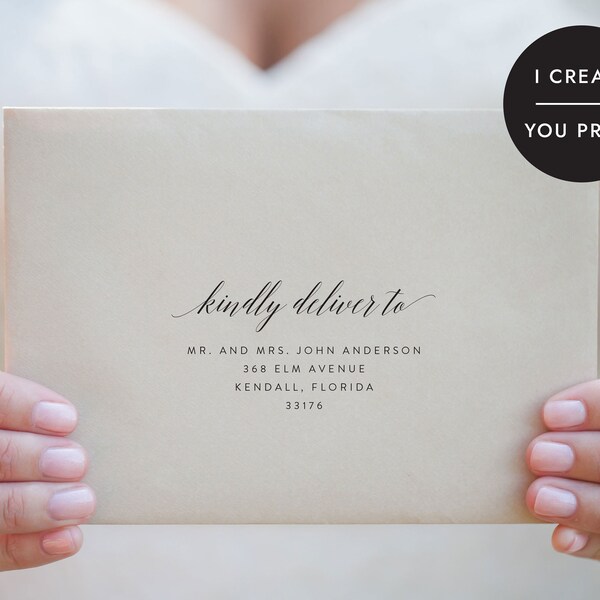 Kindly Deliver to Template Etsy Kindly Deliver to Template Etsy