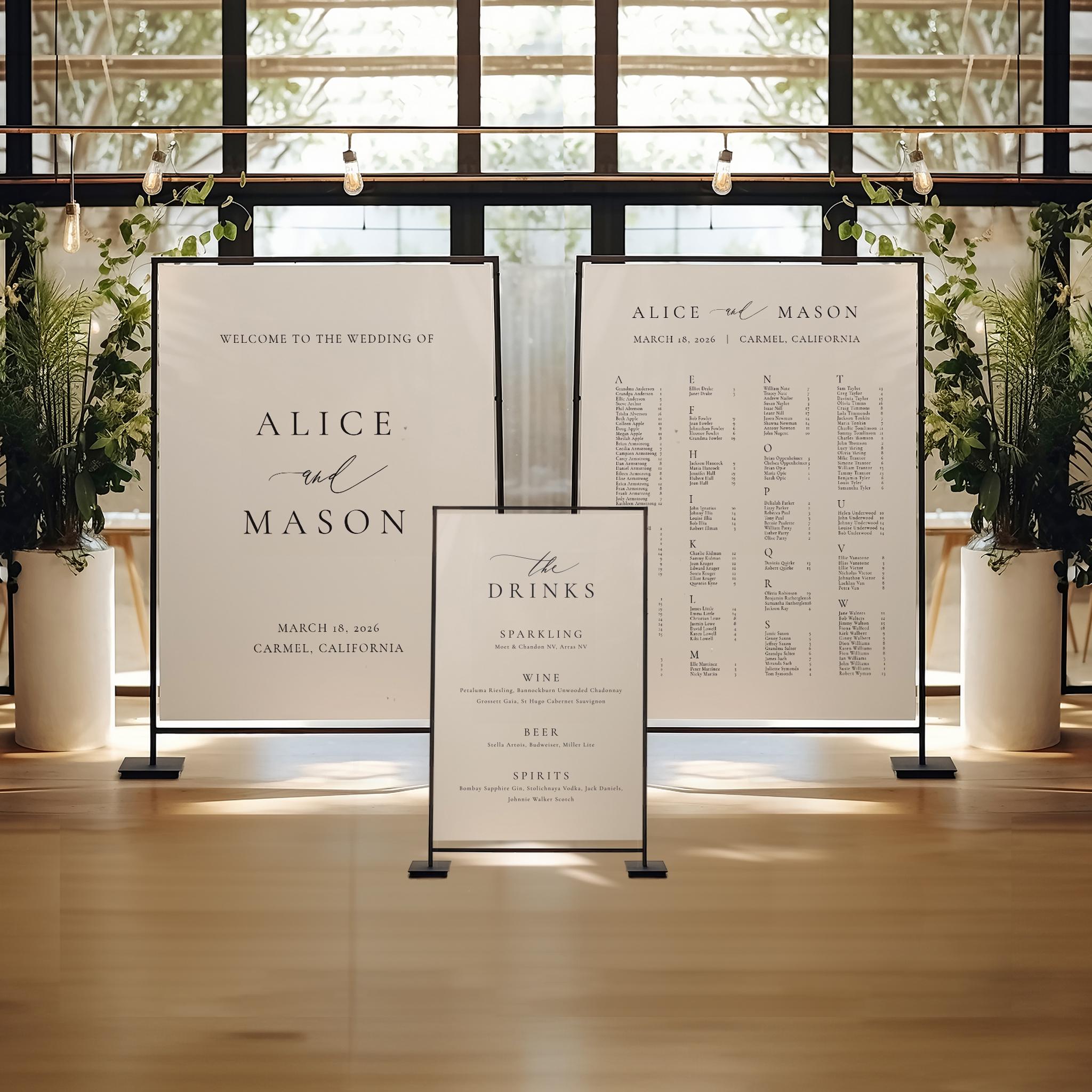 Printed Wedding Sign Bundle