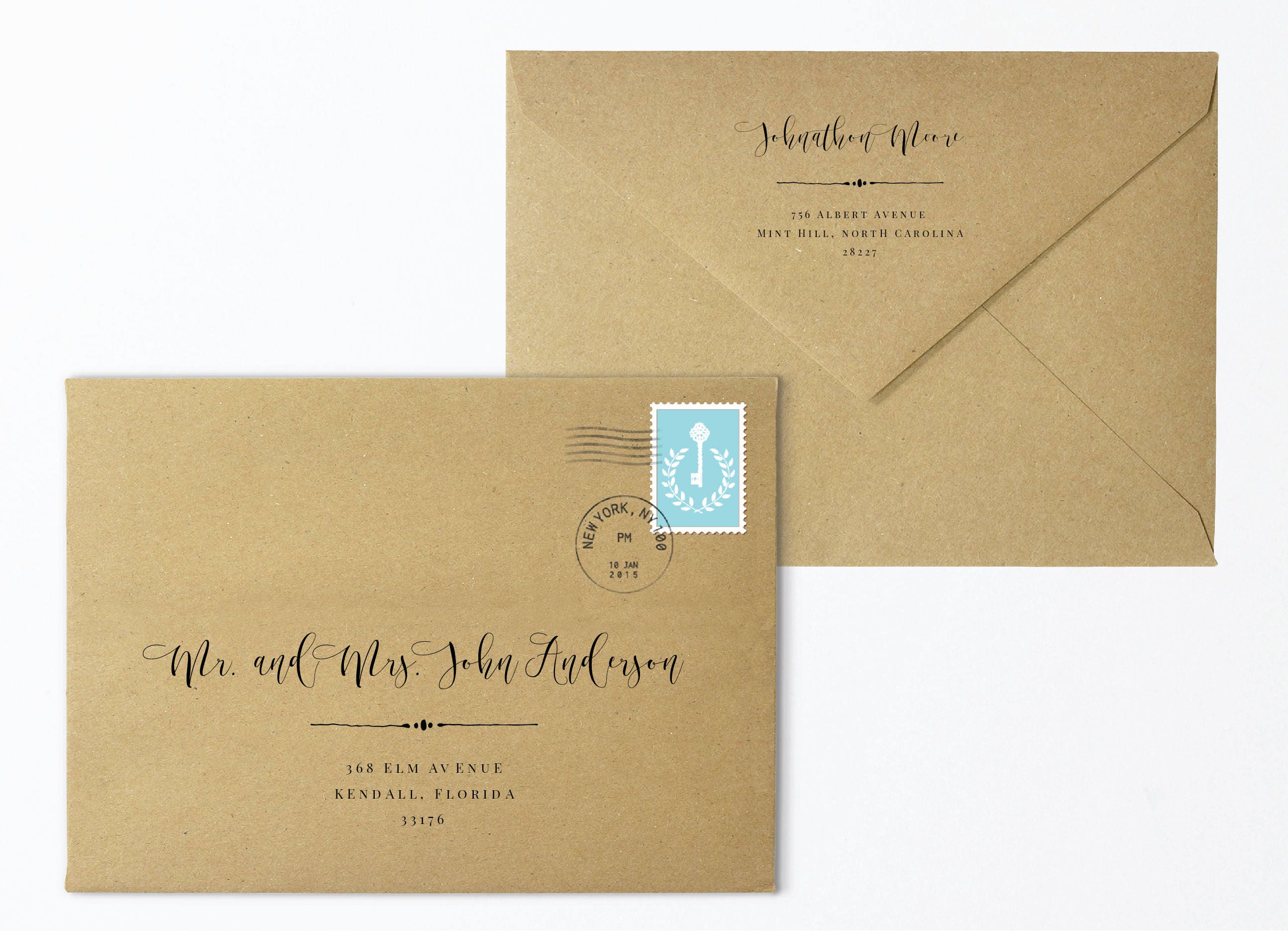 Envelope Address Template Guest Addressing for Save the Date Etsy