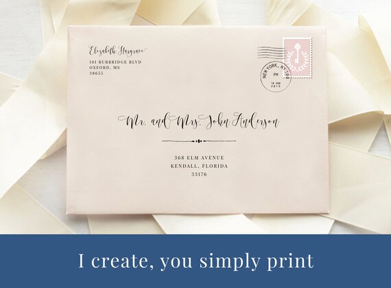 print wedding envelopes