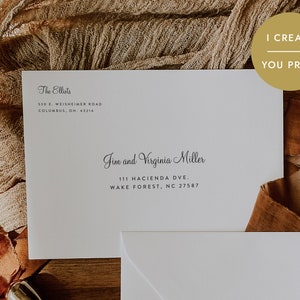 Envelope Template, Envelope Address Template, Wedding Envelope Template, Envelope Addressing, Address Labels, Wedding Envelopes, SND 23RR