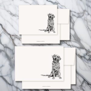 Personalisierte Tierportrait Grußkarten | Handgezeichnete Haustier-Illustration in Briefpapier | Personalisierte Karten mit Umschlägen