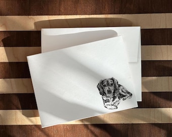Custom Pet Stationery | Personalized Dog Lover Notecards | Illustrated Gift
