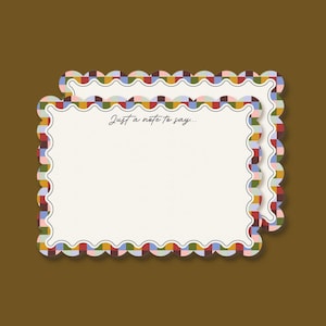 Colorful Notecards, Flat Notecards, Monogram Notecards, Custom Stationary, Bespoke Stationary, Monogram Stationary