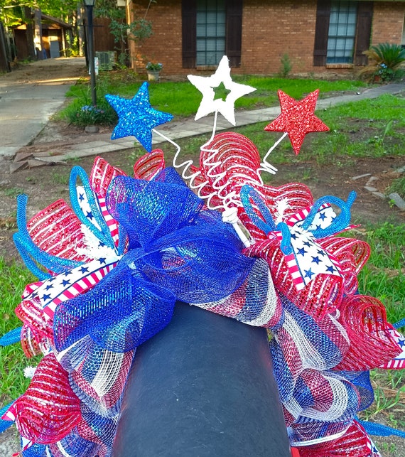 Patriotic Gnome Flag Mailbox Cover For 4th Of July - Magnetic Wrap For Standard Or Oversized Mailboxes - View #9