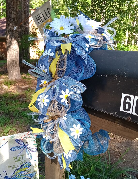 Metal Angel Vines Flowers Mailbox Topper Top Home Decor 6 Tall 5 Wide