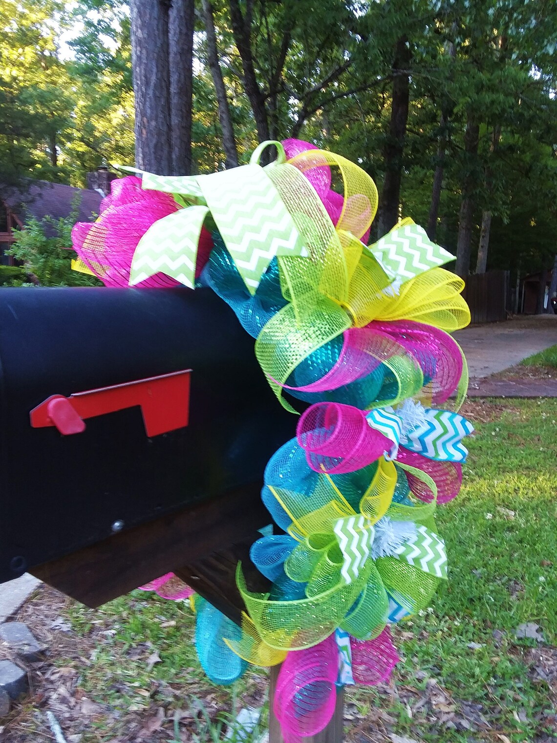 Summer Mailbox Swag Mailbox Swag Mailbox Decoration Spring Etsy
