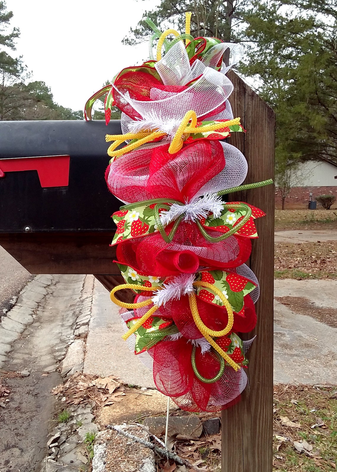 Spring Mailbox swag Summer Mailbox swag mailbox decoration Etsy