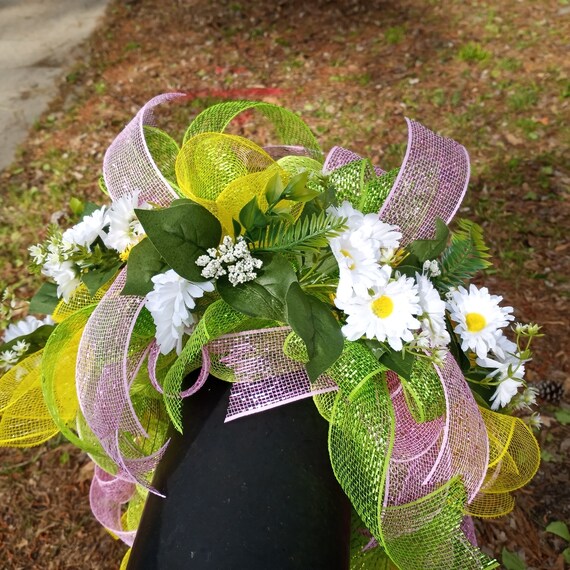 Summer Mailbox Swag Mailbox Swag Spring Mailbox Wreath Etsy
