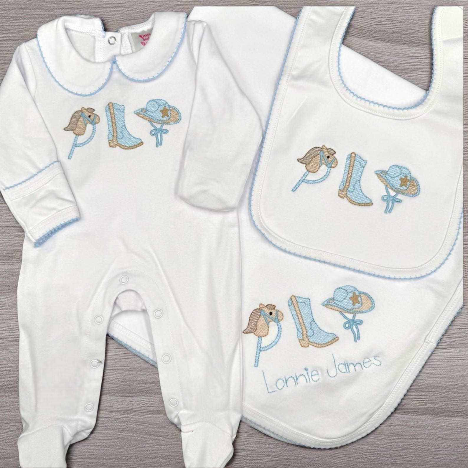 Bunny Pima Footies for Boy main image 1