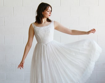 50s Wedding Dress Hibiscus