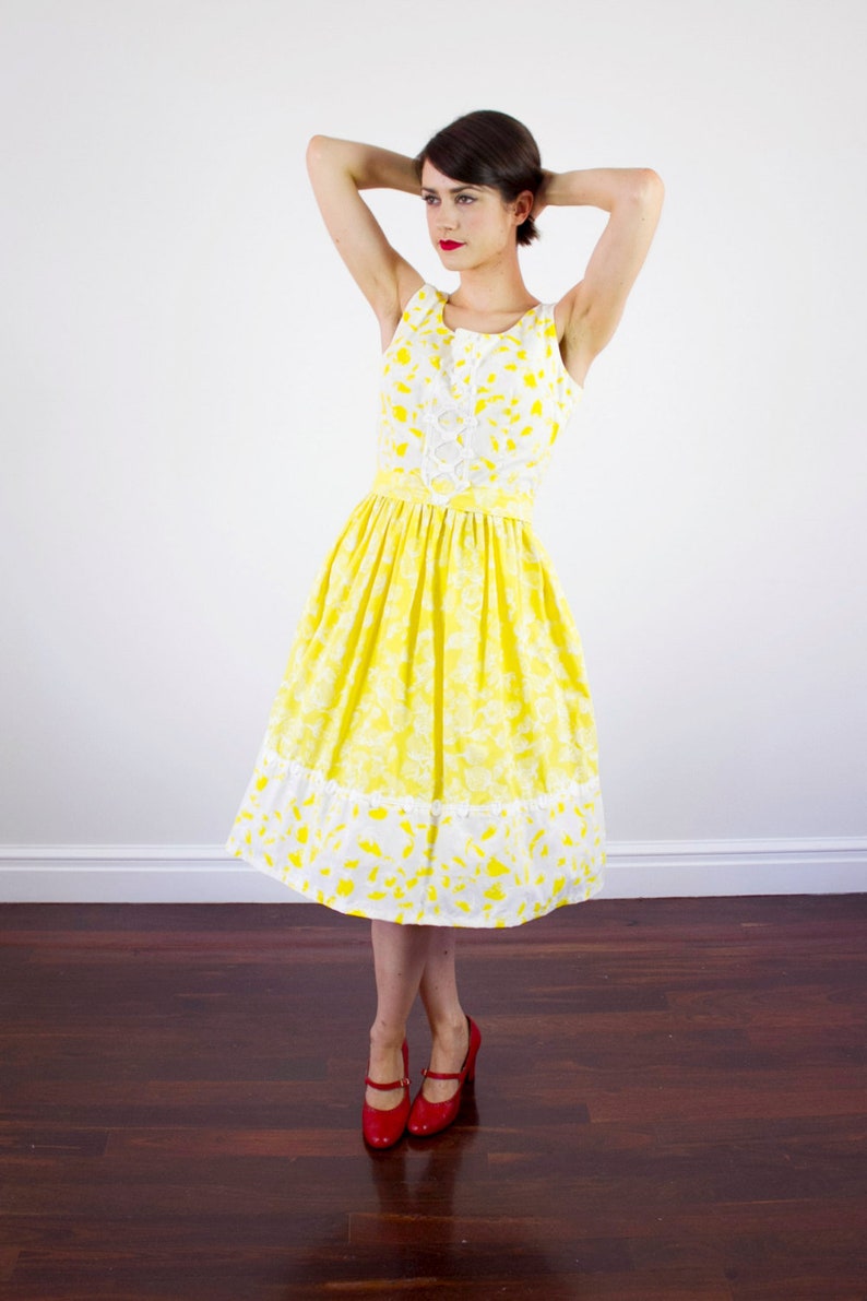 yellow cotton sundress