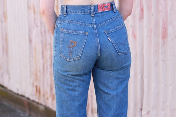 Vintage 1970s LEVI'S Big E Jeans / High Waist / 7… - image 10