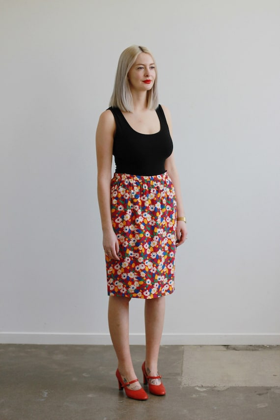 Vintage 1980s GIVENCHY Designer Skirt / RARE Given