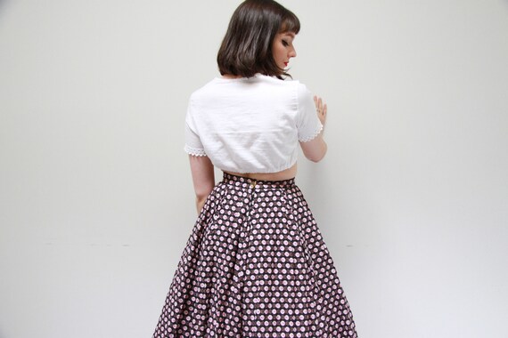 Vintage 1950s Mode o Day Cotton Skirt / 1950s Nov… - image 7