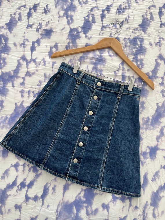 ALEXA CHUNG for AG デニムスカート【sale】 Alexa Chung for AG Size 29 Dark Wash Katy A Line Denim Mini