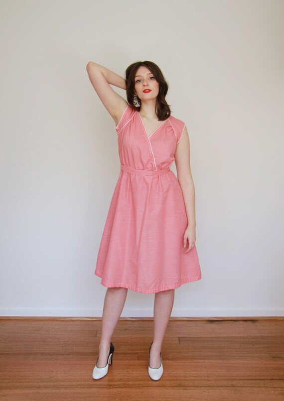 red gingham sundress