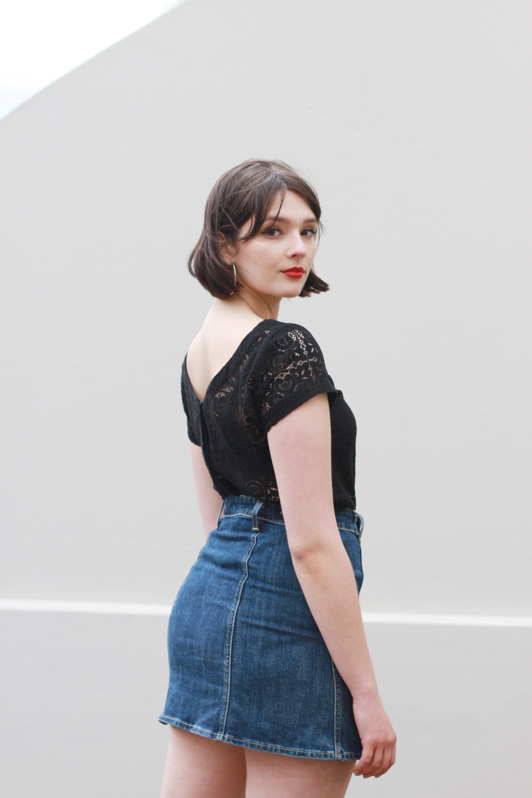 Alexa Chung for AG Kety Denim A-line Skirt / 27 / Xs / S - Etsy