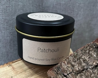 Vela de cera de soja con pachulí