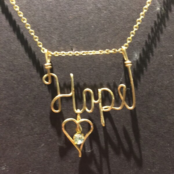 Wire Name Necklace Etsy