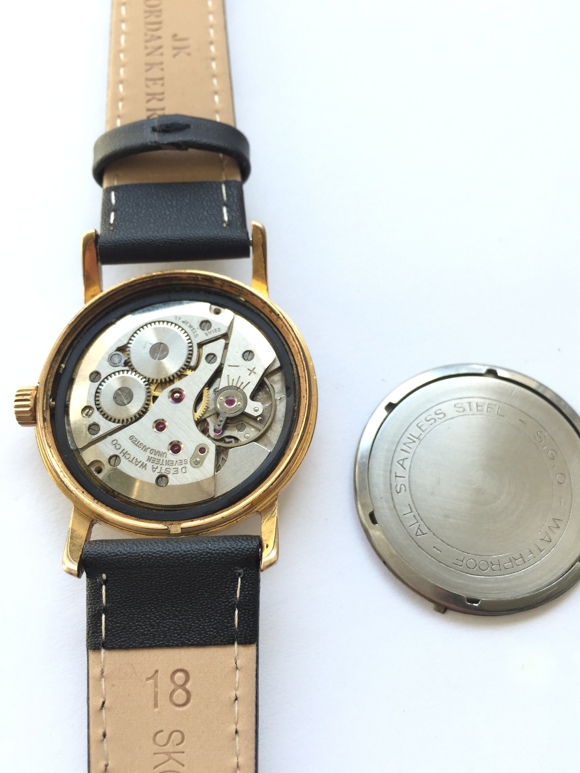 Desta Vintage Swiss Automatic 24mm Watch Vintage DESTA Ultra Flat Men main image 3